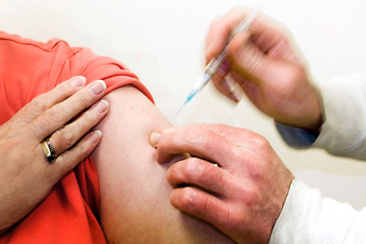 Flu shots are just one part of the Hope Health Fair as seen on March 20, 2019, in Hope, British Columbia, Canada. (Black Press file photo)