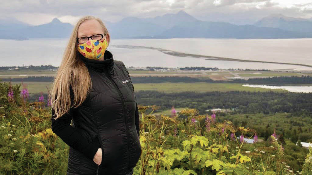 Christina Whiting poses for a photo on Oct. 5, 2020, in Homer, Alaska. (Photo by Taz Tally; courtesy of Christina Whiting)