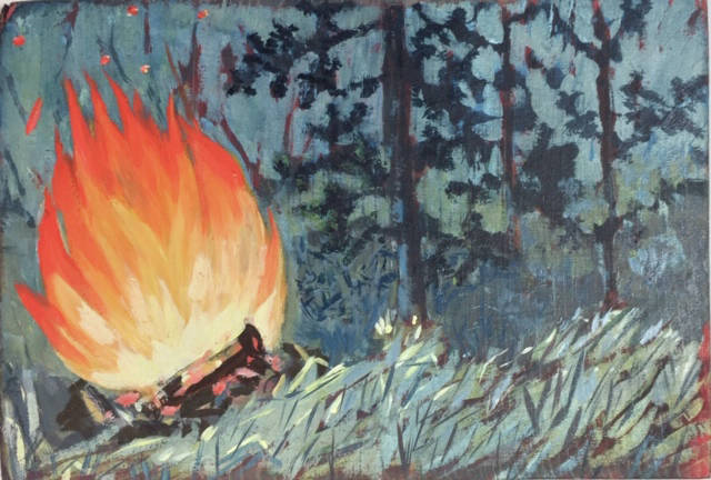 Barbara Wyatt’s painting is part of the 5x7 show opening Friday, Nov. 6, 2020, at the Homer Council on the Arts in Homer, Alaska. (Photo courtesy of Homer Council on the Arts)