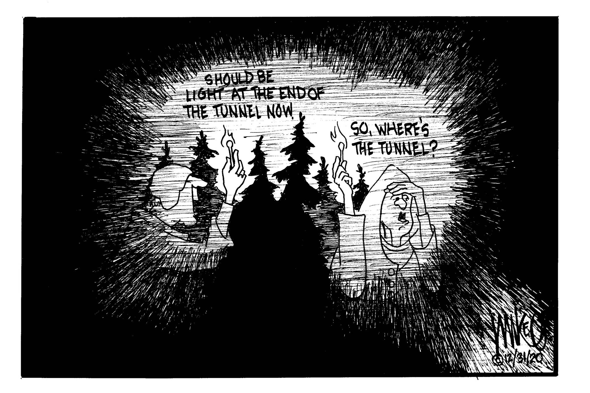 Michael O'Meara's cartoon for Dec. 31, 2020.