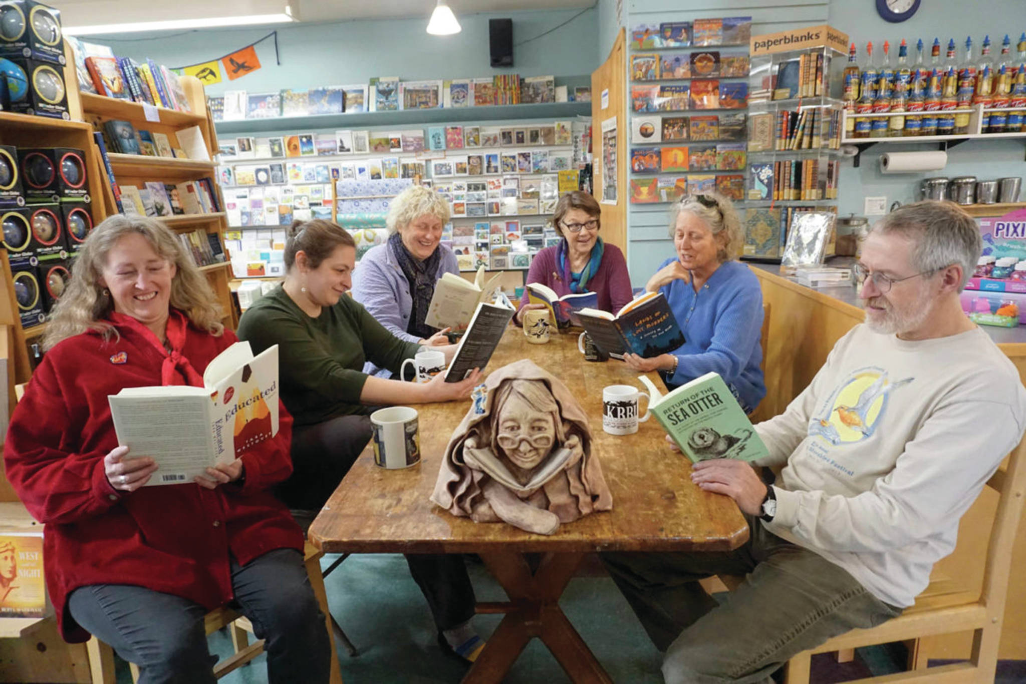 Homer News file photo 
The staff and partners in the Homer Bookstore pictured Oct. 29, 2018 at the store in Homer.