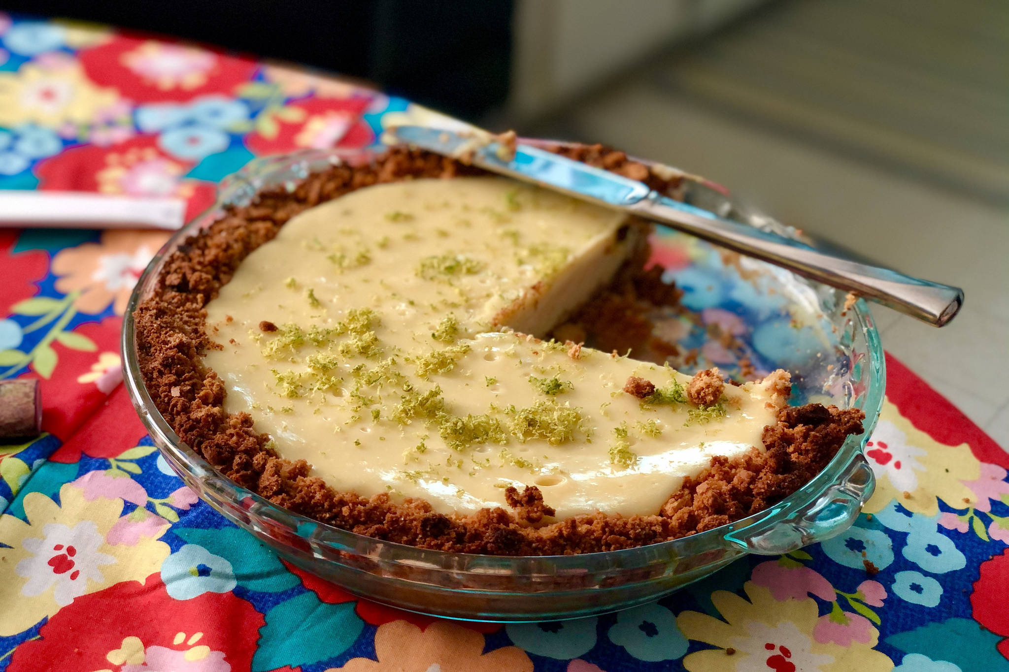 Photo by Victoria Petersen/Peninsula Clarion 
Key lime pie, inspired by a recipe from Kim Sunée, makes a refreshing winter dessert, on Wednesday, Jan. 20, in Anchorage.