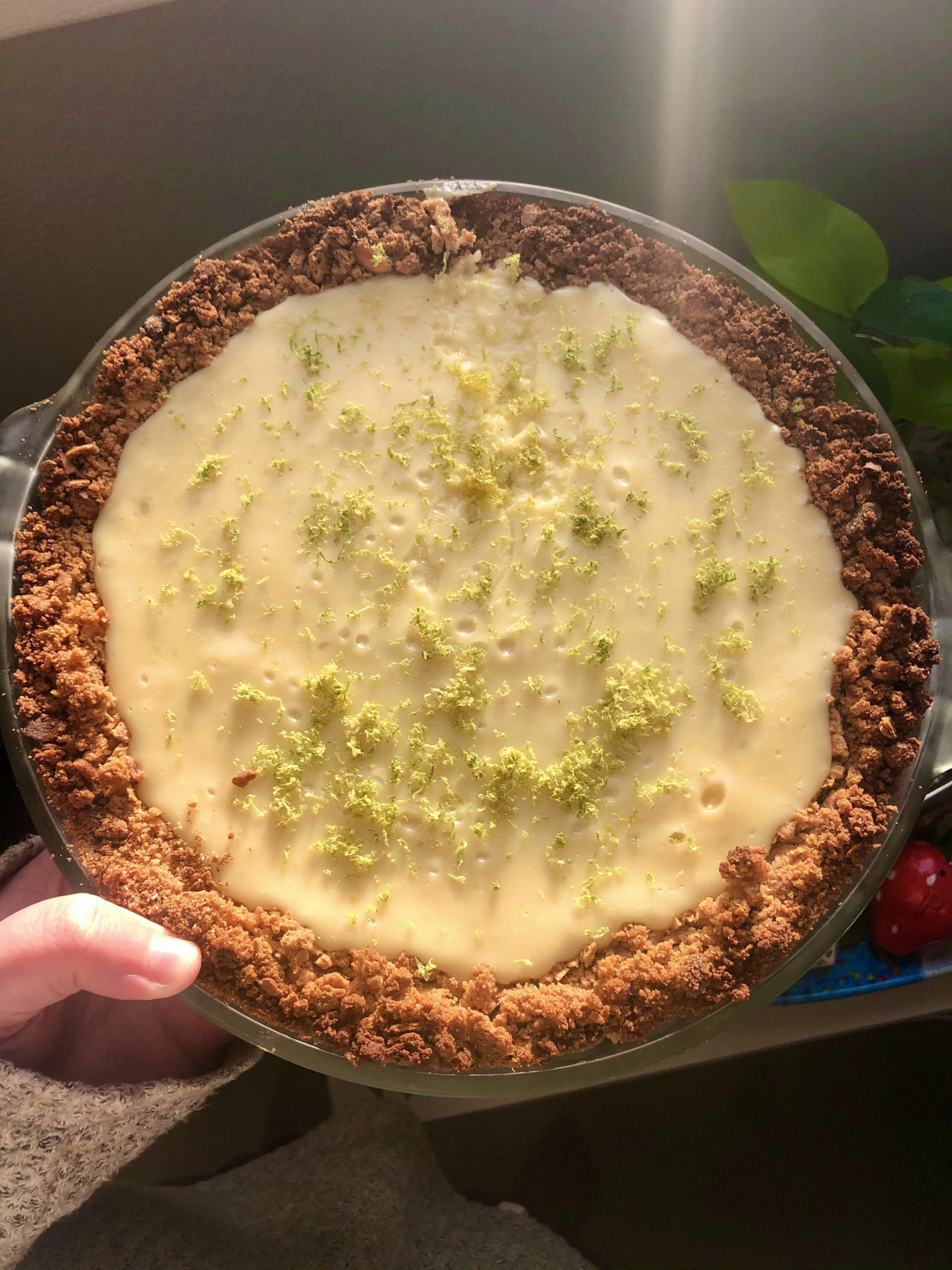 Key lime pie, inspired by a recipe from Kim Sunée, makes a refreshing winter dessert, on Wednesday, Jan. 20, in Anchorage, Alaska. (Photo by Victoria Petersen/Peninsula Clarion)