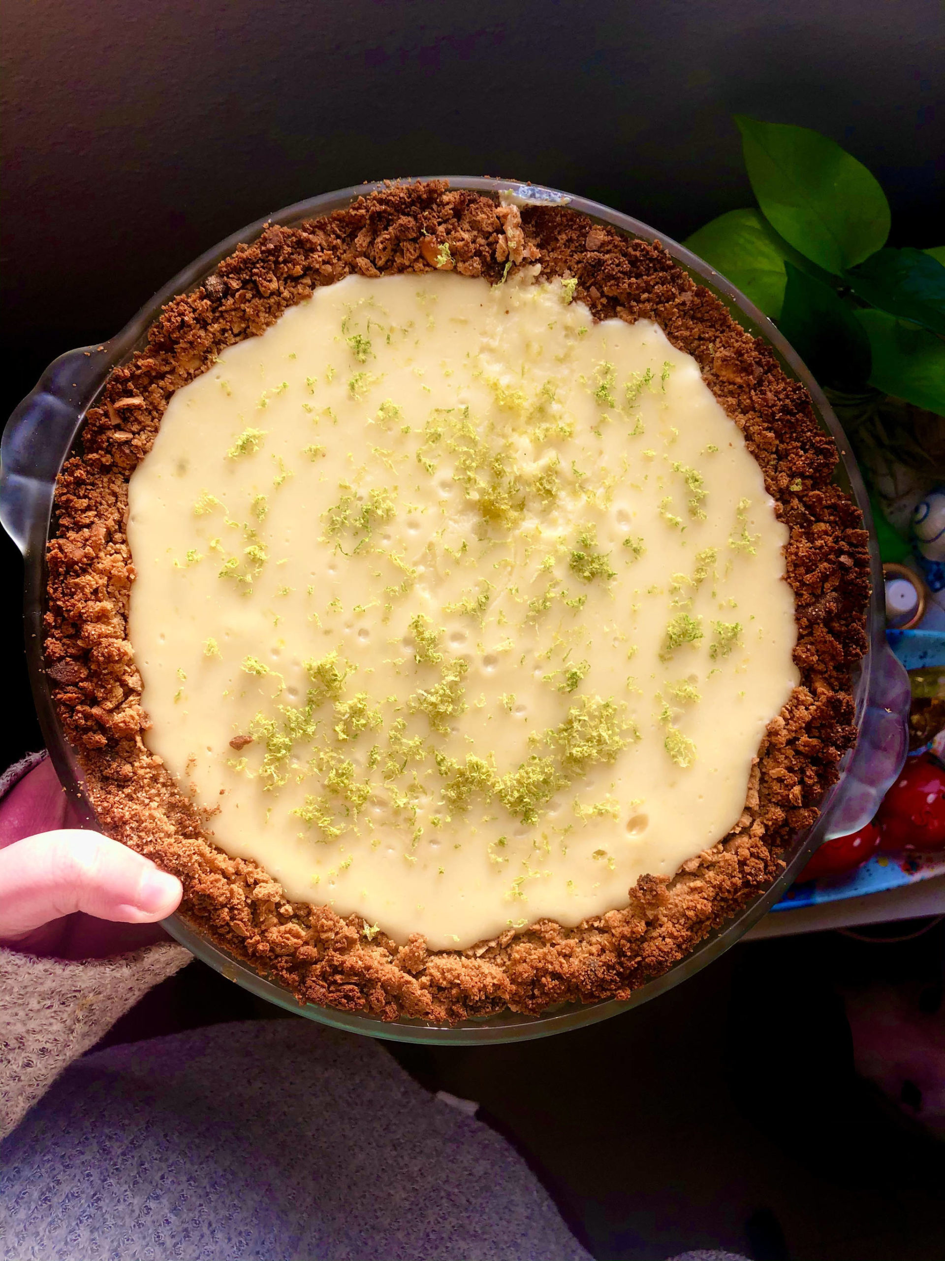 Key lime pie, inspired by a recipe from Kim Sunée, makes a refreshing winter dessert, on Wednesday, Jan. 20, in Anchorage, Alaska. (Photo by Victoria Petersen/Peninsula Clarion)