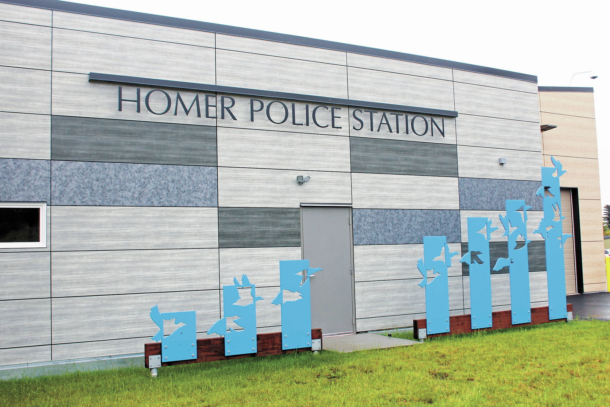 The Homer Police Station as seen Sept. 24, 2020 in Homer, Alaska. (Photo by Megan Pacer/Homer News)