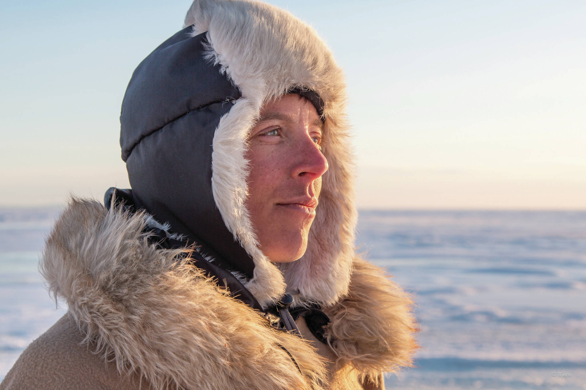 Kim McNett in a photo taken in March 2014 on one of her Arctic adventures. (Photo by Bjørn Olson)