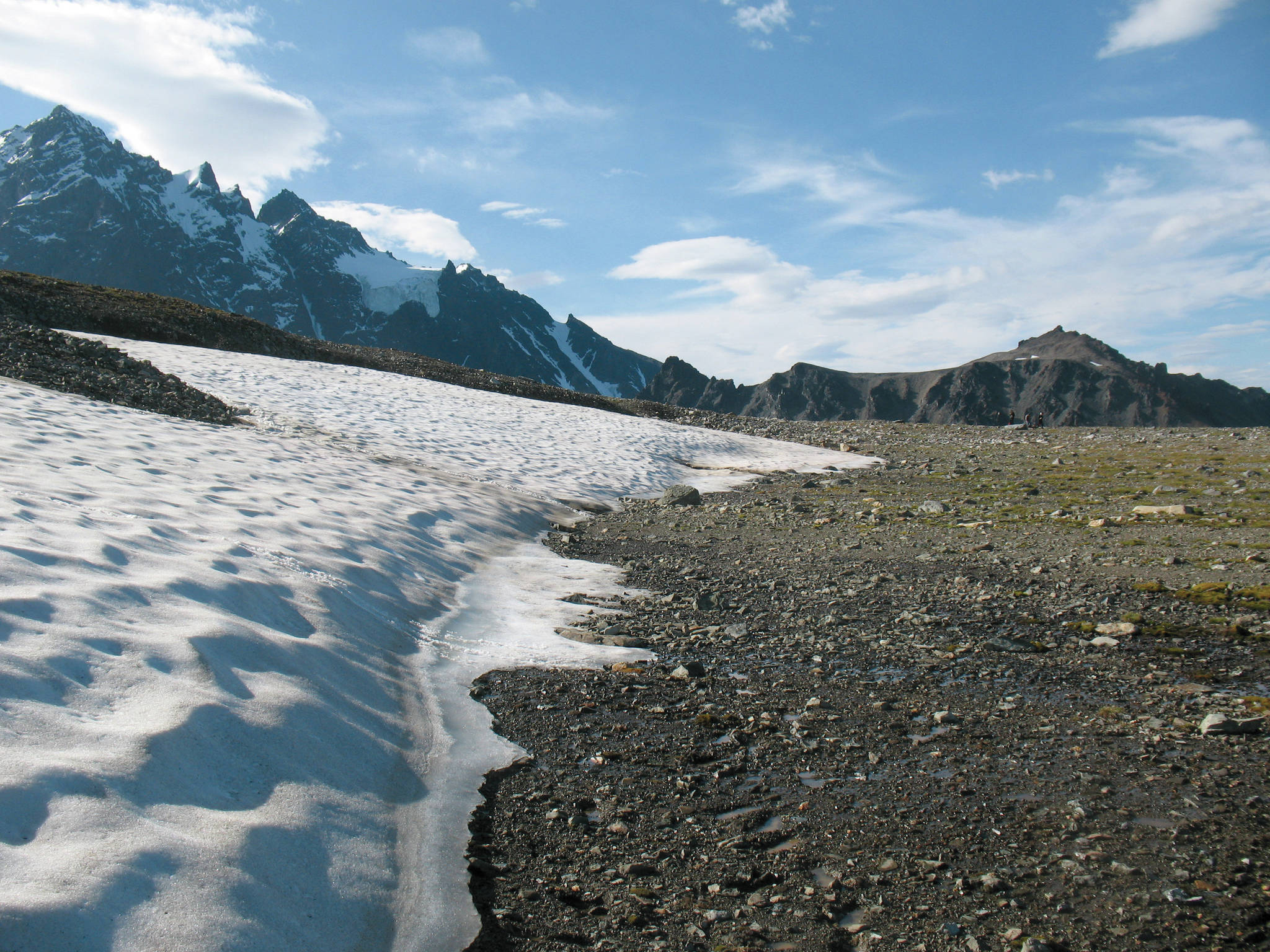 Melting ice patch in Lake Clark National Park and Preserve. (Photo provided by National Park Service)