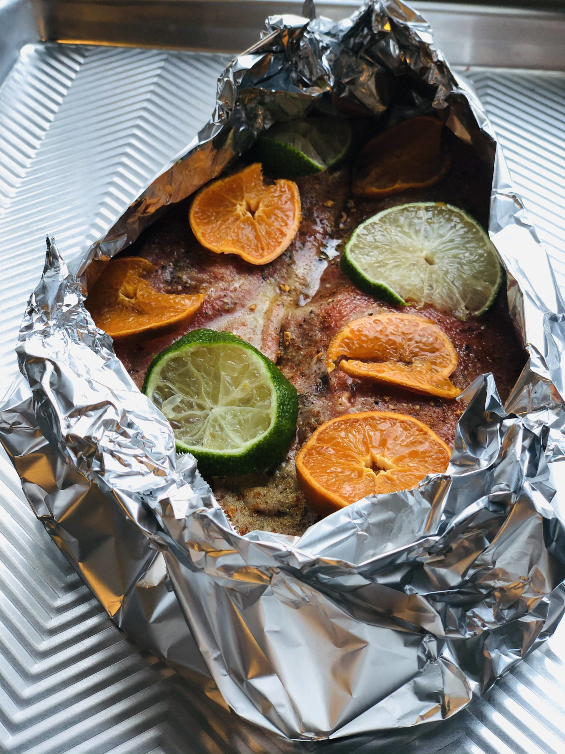 Victoria Petersen / Peninsula Clarion
Fresh citrus and pantry staples like taco seasoning and granulated garlic make for an easy and delicious baked salmon that’s ready to be enjoyed inside a taco.