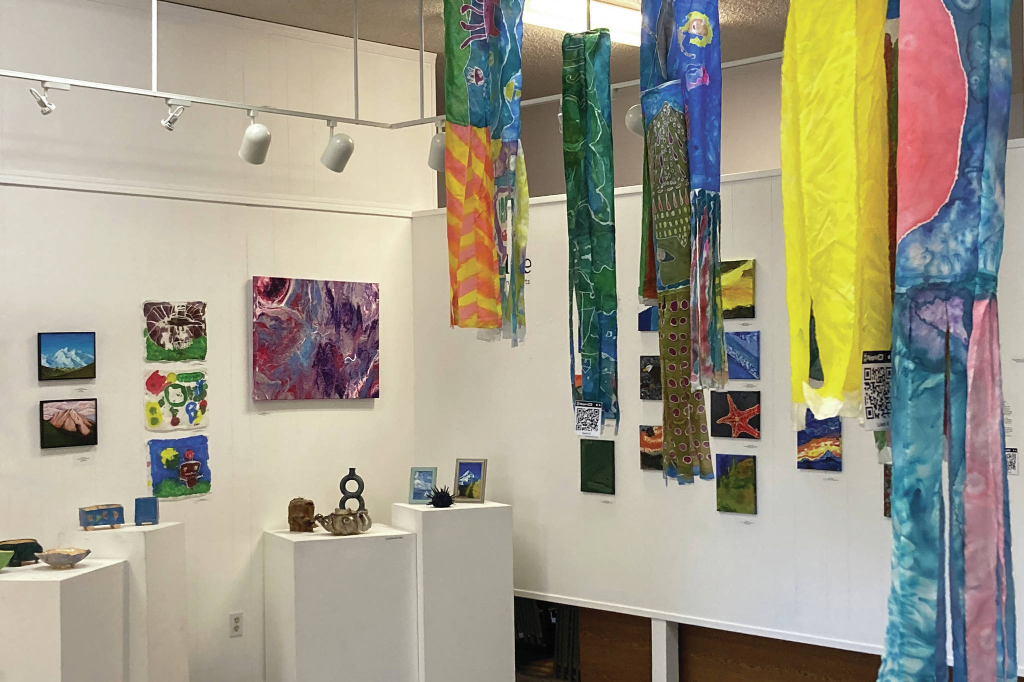 The Jubilee youth art show opened on Friday, April 2, 2021, at the Homer Council on the Arts in Homer, Alaska. (Photo by Michael Armstrong/Homer News)