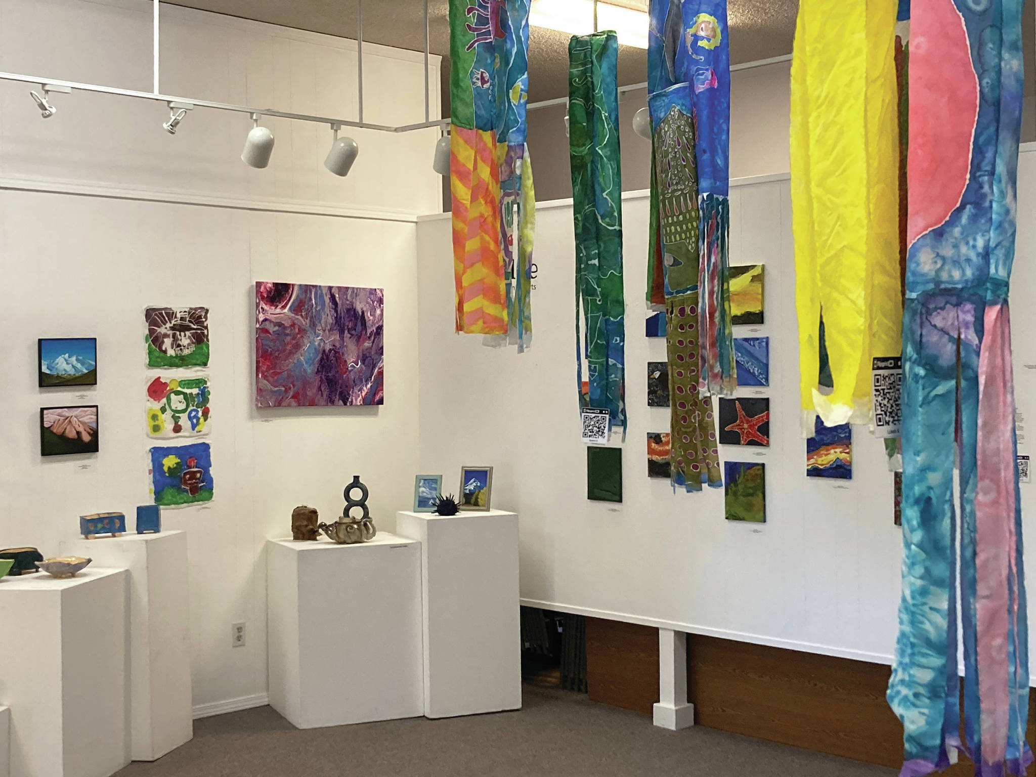 The Jubilee youth art show opened on Friday, April 2, 2021, at the Homer Council on the Arts in Homer, Alaska. (Photo by Michael Armstrong/Homer News)