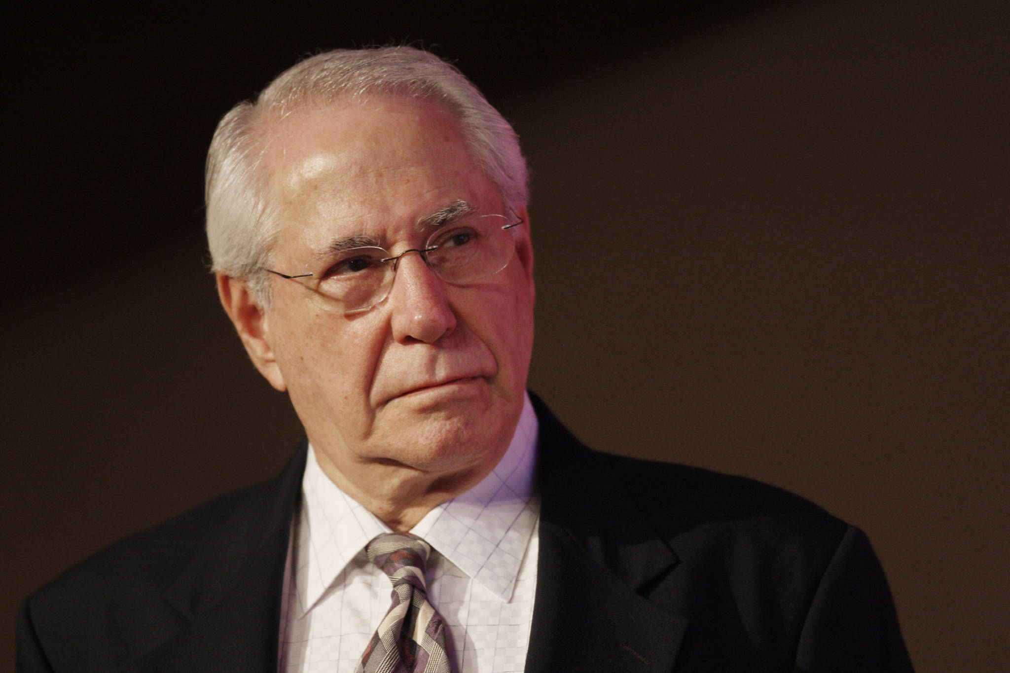 AP Photo / Charles Dharapak
Then-Democratic presidential hopeful and former Alaska Sen. Mike Gravel speaks at the “Take Back America” political conference in Washington, in this June 2007 photo.