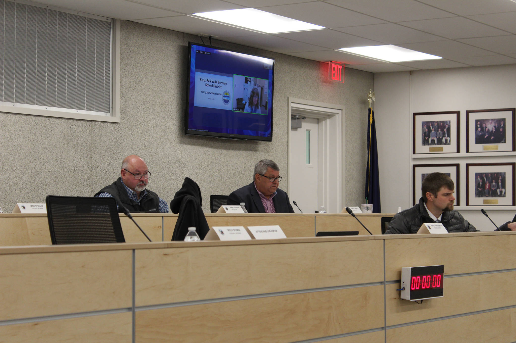 Kenai Peninsula Borough Administration and Assembly meet for a joint work session with the Kenai Peninsula Borough School District on Tuesday, Feb. 2, 2021.