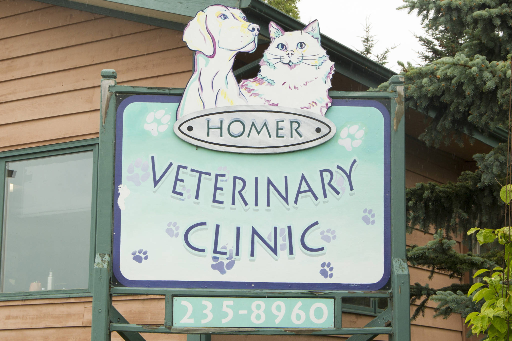 The Homer Veterinary Clinic is open Monday through Friday from 8 a.m. to 5:30 p.m.