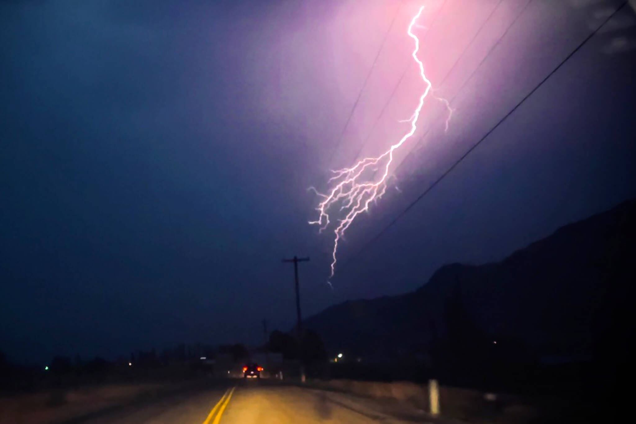 A thunderstorm is seen Aug. 3, 2021, in Okanogan County, Washington. (Kathryn Knowlton/submitted photo)
