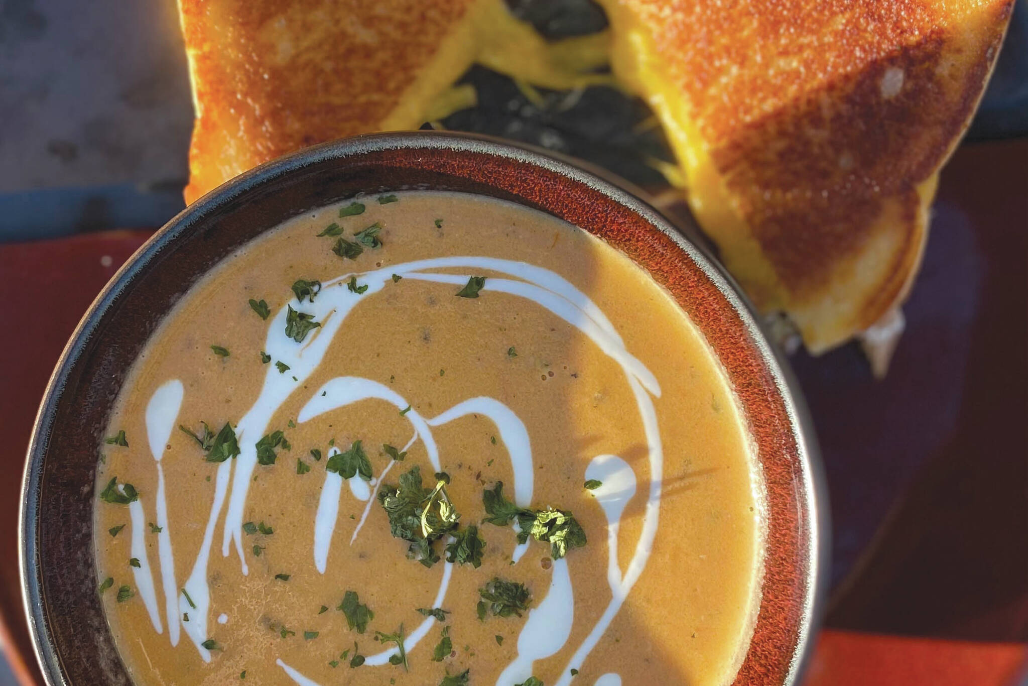 Tomato soup with grilled cheese. (Photo by Tressa Dale)
