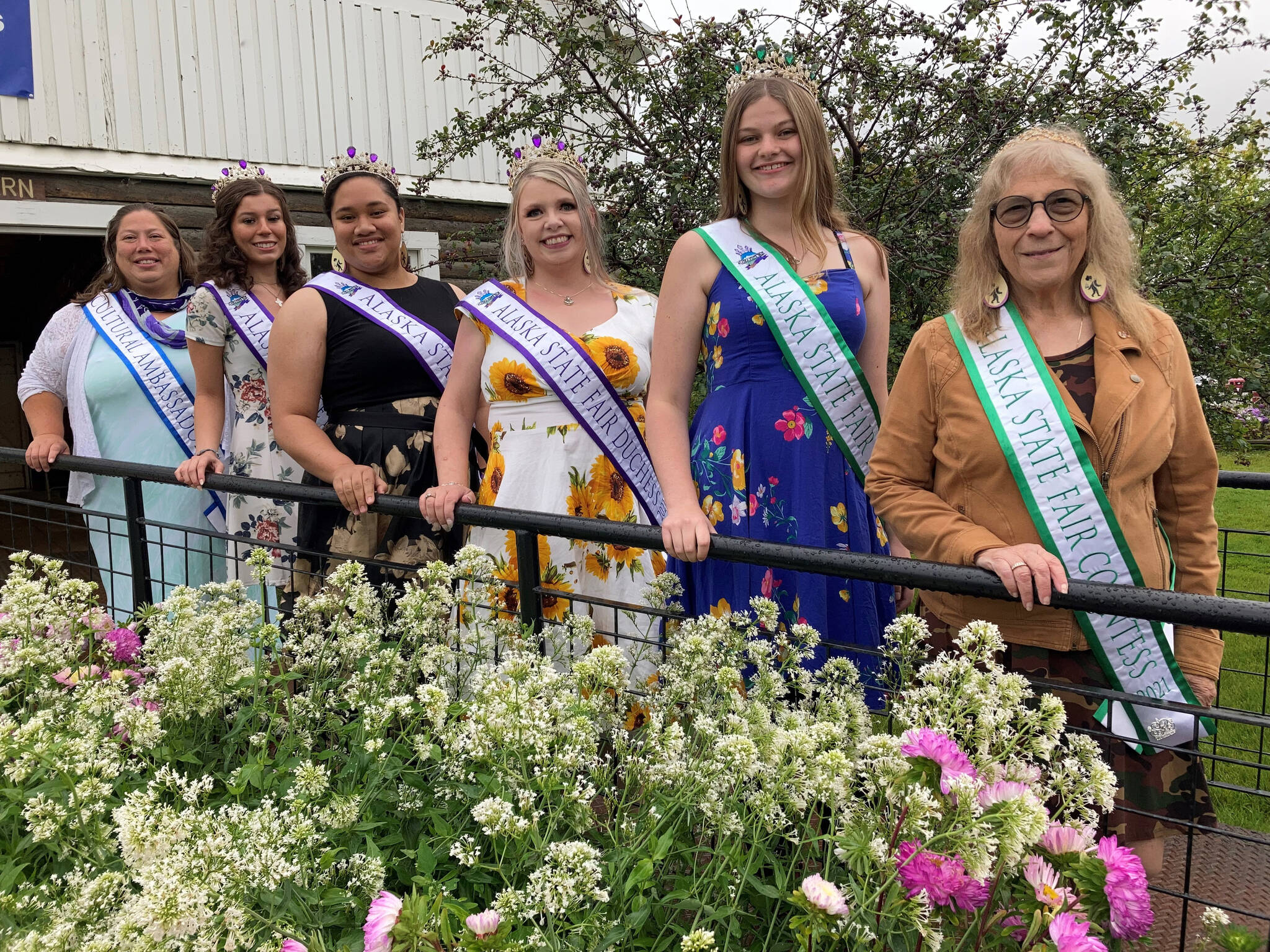 Countess Nona Safra, far right, poses with the other Alaska State Fair Royalty. (Photo provided)