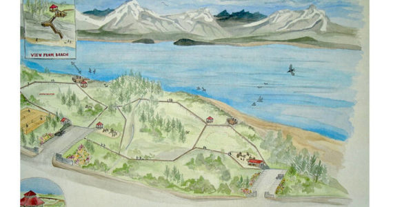 William Marley’s proposal for a bayfront park on the Sterling Highway. (Illustration provided)
