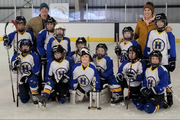 The Glacier Kings Squirts won the Nikiski Cupid Shootout tournament at the Jason Peterson Memorial Ice Rink the weekend of Feb. 12. (Photo by Sheryl Neisner)