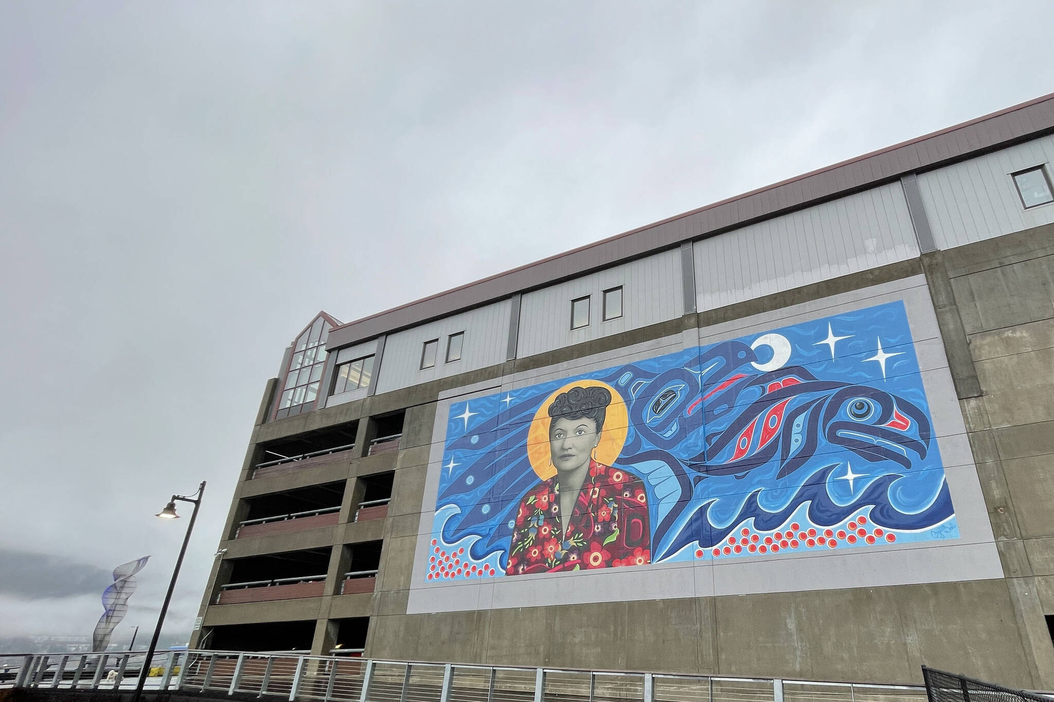 Michael S. Lockett / Juneau Empire
Elizabeth Kaaxgal.aat Peratrovich’s legacy is strong in Juneau, where a recently finished mural and renamed plaza help honor the memory of the civil rights activist.