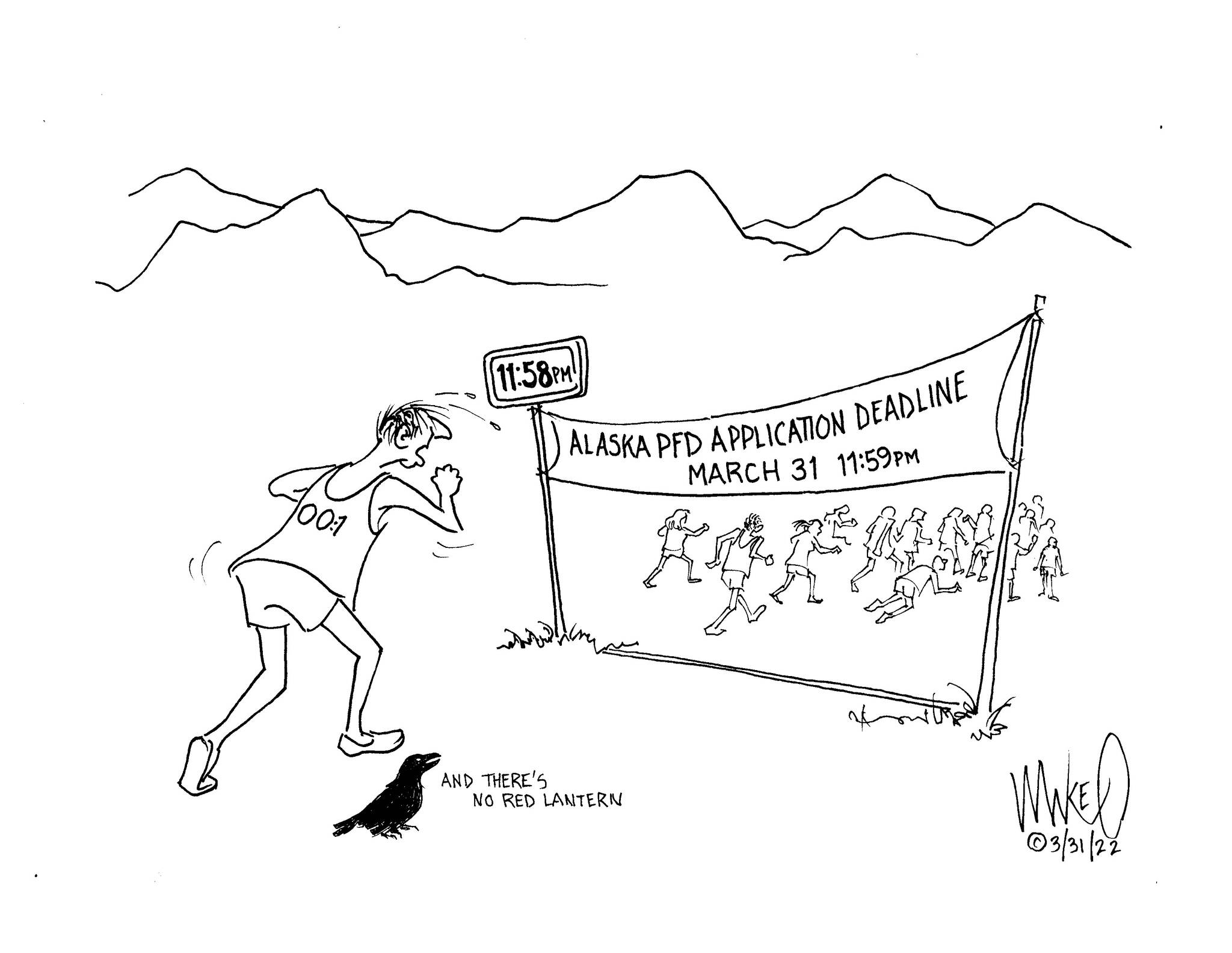 Michael OMearas cartoon for March 31, 2022.