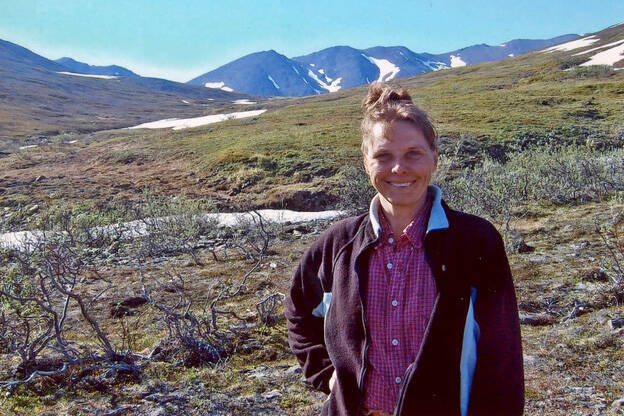 Anette Coggins poses for a photo in the Kigluaik Mountains north of Nome, Alaska. (Photo provided)