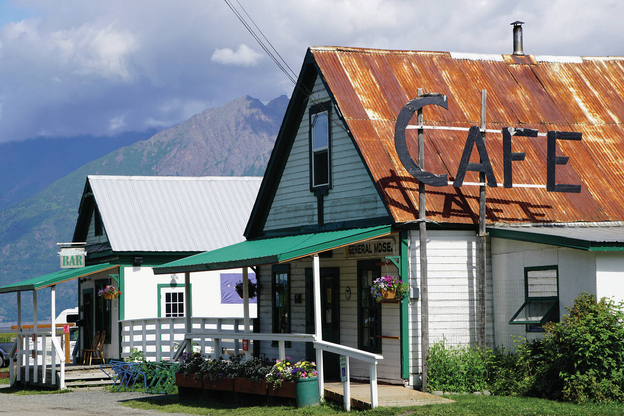 A cafe in Hope, Alaska, is a commonly photographed building in the historic mining town, as seen here on July 21, 2020. (Photo by Michael Armstrong/Homer News)