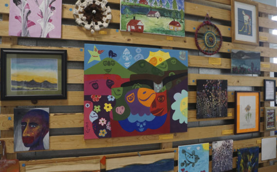The Disability Pride Month art show, as seen on Friday, July 1, 2022, at Grace Ridge Brewing in Homer, Alaska. (Photo by Michael Armstrong/Homer News)