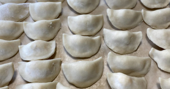 These labor-intensive pierogies can be made in large batches and frozen for future meals. (Photo by Tressa Dale/Peninsula Clarion)