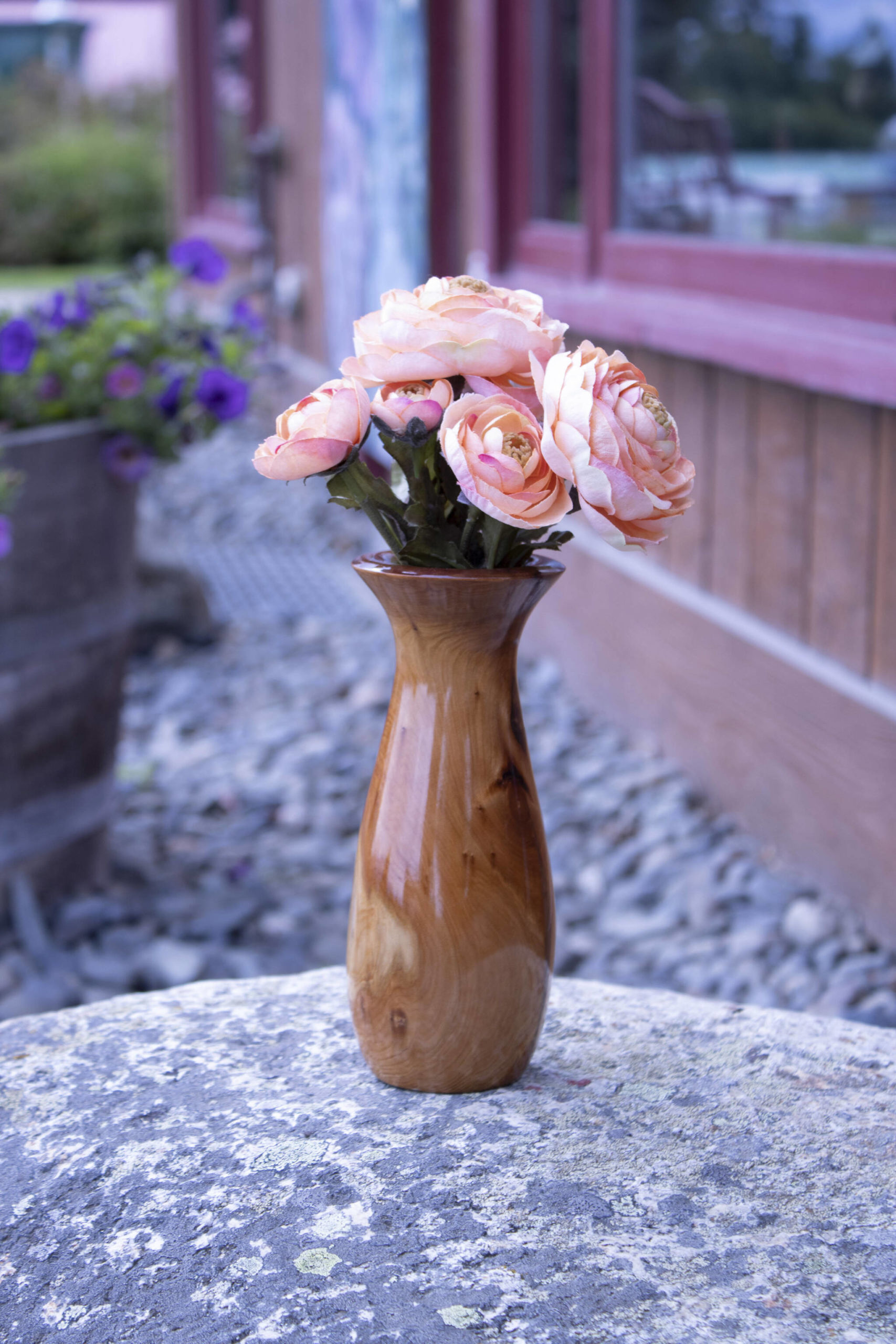 A hand-turned vase by Gerard Garland is on display at the Art Shop Gallery. (Photo provided)