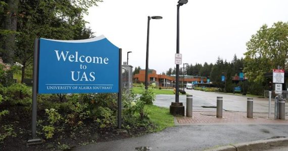 This photo shows the University of Alaska Southeast  Juneau campus on a rainy day. UA administration and faculty have reached a tentative end to 14 months of negotiations.  (Clarise Larson / Juneau Empire File)