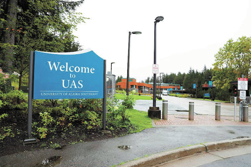 This photo shows the University of Alaska Southeast Juneau campus on a rainy day. UA administration and faculty have reached a tentative end to 14 months of negotiations. (Clarise Larson / Juneau Empire File)