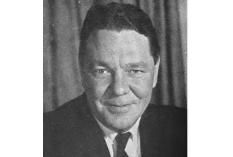 This public domain images shows former House Majority Leader Hale Boggs. Boggs was traveling in an airplane with Alaska Rep. Nick Begich in 1972 that went missing and has never been found.