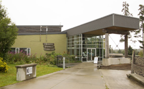 The Homer Public Library as seen on Aug. 18, 2021, in Homer, Alaska. (File photo by Sarah Knapp/Homer News)