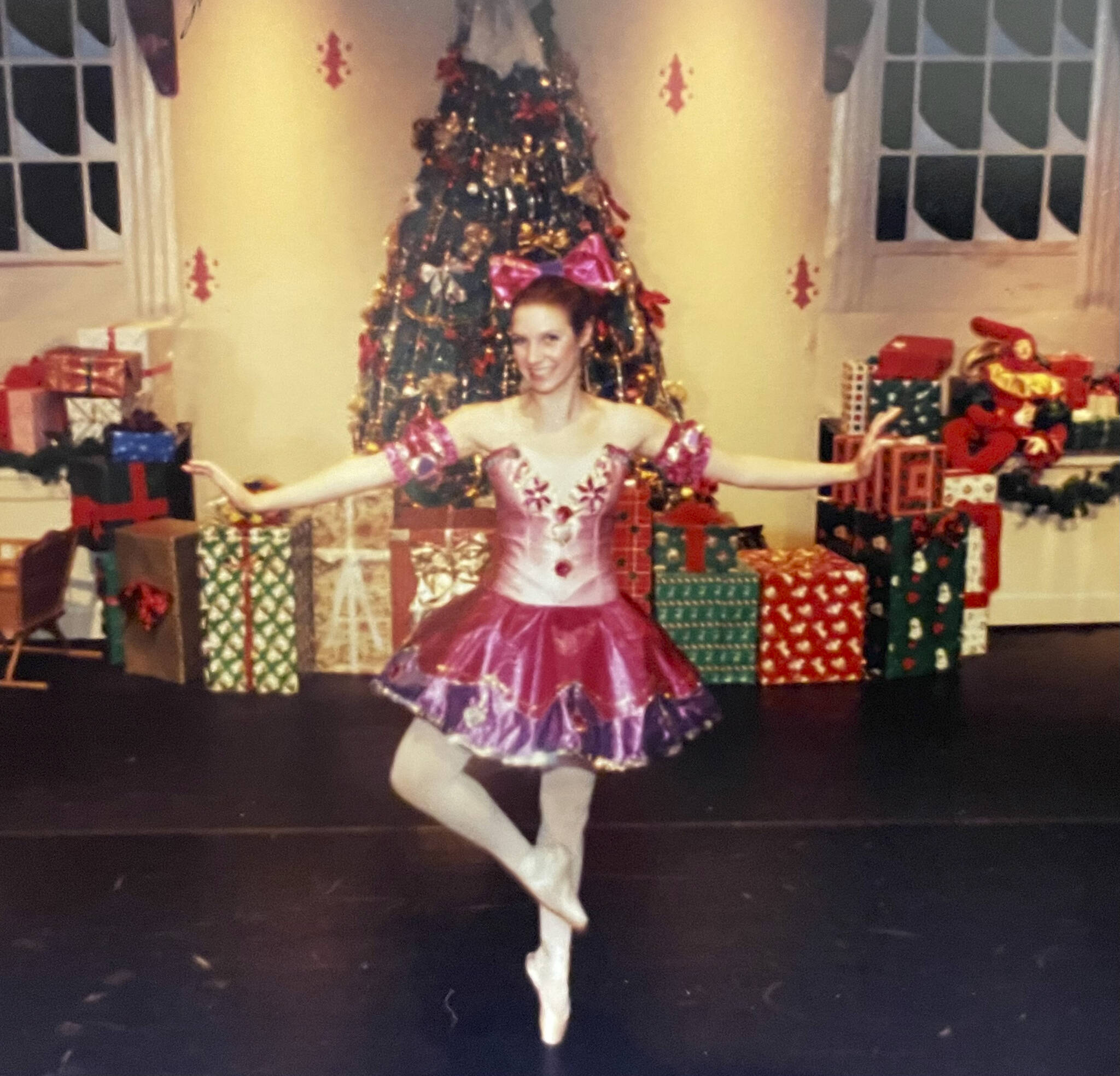 Emilie Springer dances as a doll in the party scene in the 1994 production of the Homer Nutcracker Ballet. (Photo provided)