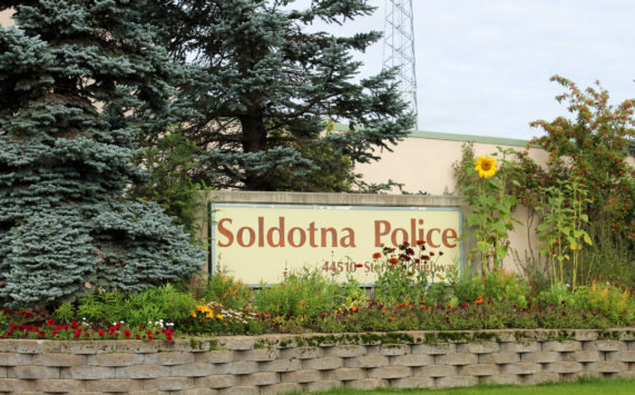 Foliage surrounds the Soldotna Police Department sign on Tuesday, Aug. 30, 2022 in Soldotna, Alaska. (Ashlyn O’Hara/Peninsula Clarion)
Foliage surrounds the Soldotna Police Department sign on Tuesday, Aug. 30, 2022, in Soldotna, Alaska. (Ashlyn O’Hara/Peninsula Clarion)