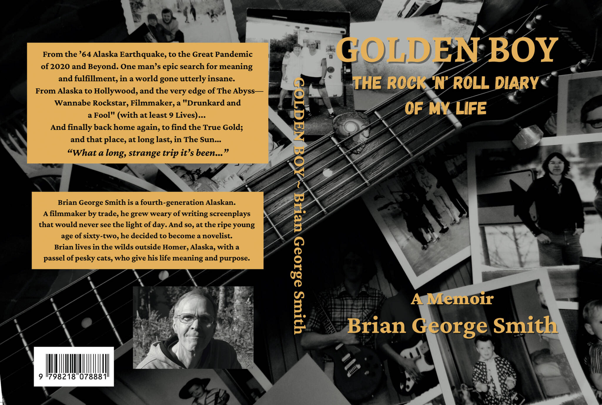 The cover of Brian Smith’s memoir, “GoldenBoy: The Rock ‘n’ Roll Diary of My Life.” (Photo provided)