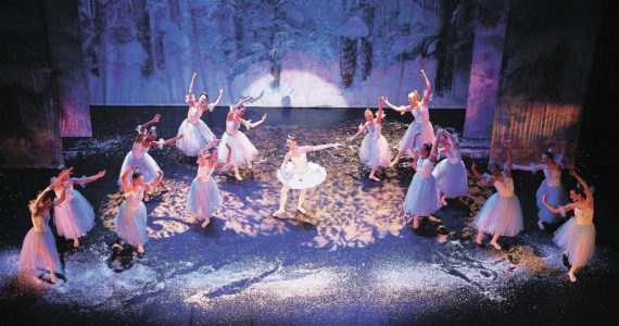 Photo by Christopher Kincaid/Courtesy Homer Nutcracker Productions Dancers perform on Friday, Dec. 2, 2022, for the Homer Nutcracker Ballet held at the Mariner Theatre in Homer, Alaska.