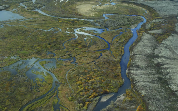 Joseph Ebersole/EPA via AP
This September 2011 aerial photo provided by the Environmental Protection Agency, shows the Bristol Bay watershed in Alaska. The U.S. Environmental Protection Agency on Tuesday, Jan. 31, 2023, effectively vetoed a proposed copper and gold mine in the remote region of southwest Alaska that is coveted by mining interests but that also supports the world’s largest sockeye salmon fishery.