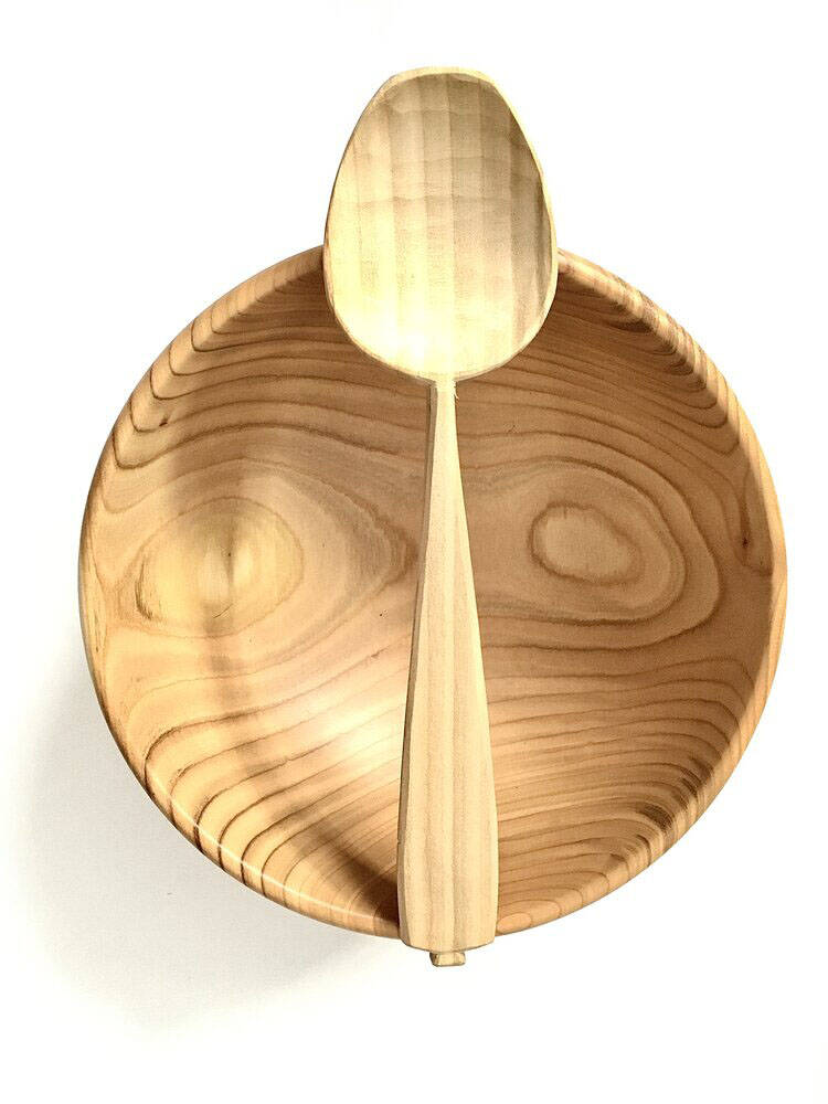 Wooden spoon and bowl created by Tony Perelli. Photo provided by Tony Perelli)