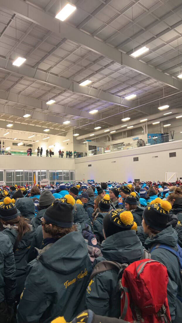 Members of Team Alaska pack together. (Photo provided by Matfey Reutov)