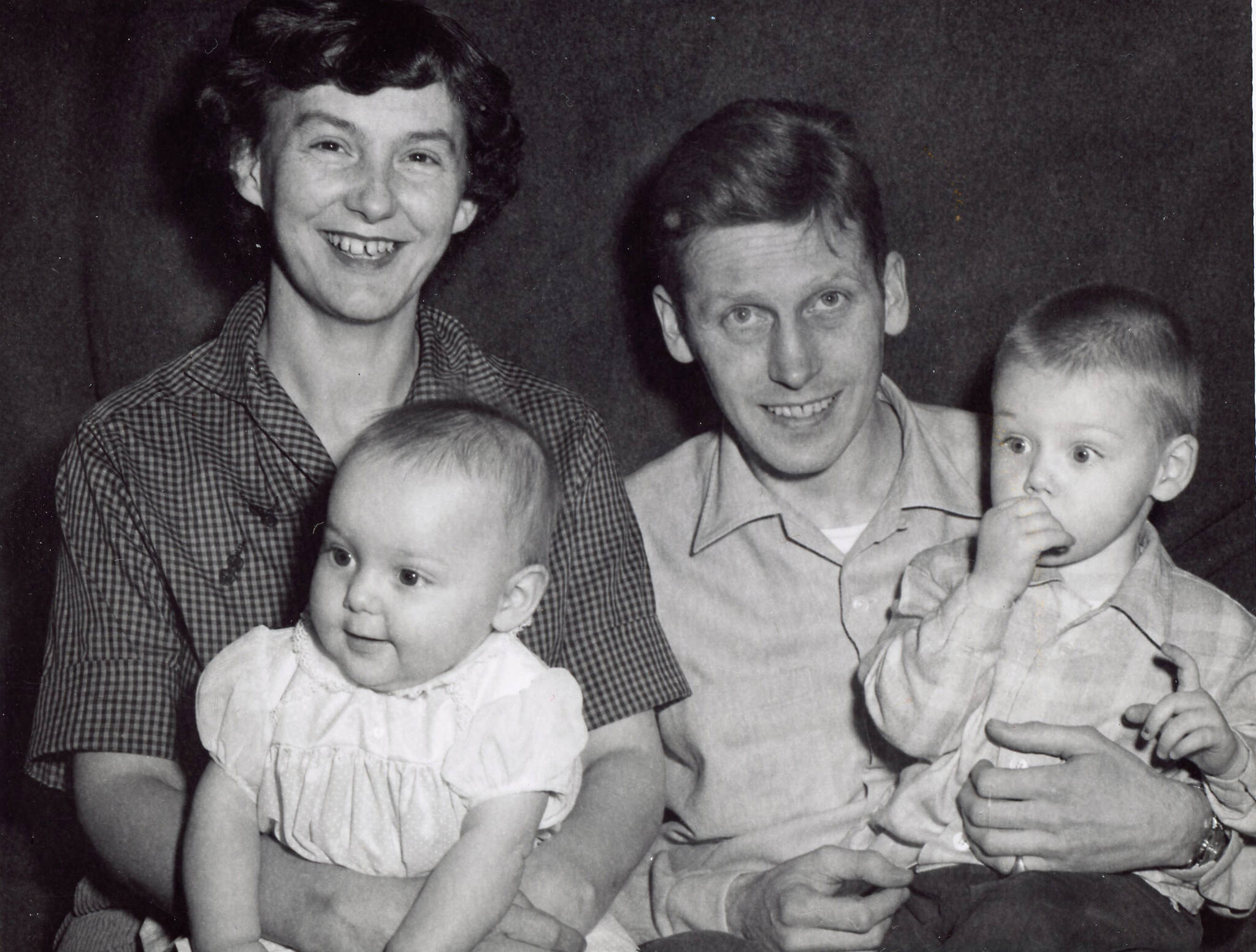 Homer’s Jim Reardon took this photo of the young Fenger family in 1960-61. From left to right are Grace, Heidi, John and Eric. (Photo courtesy of the Fenger Family Collection)