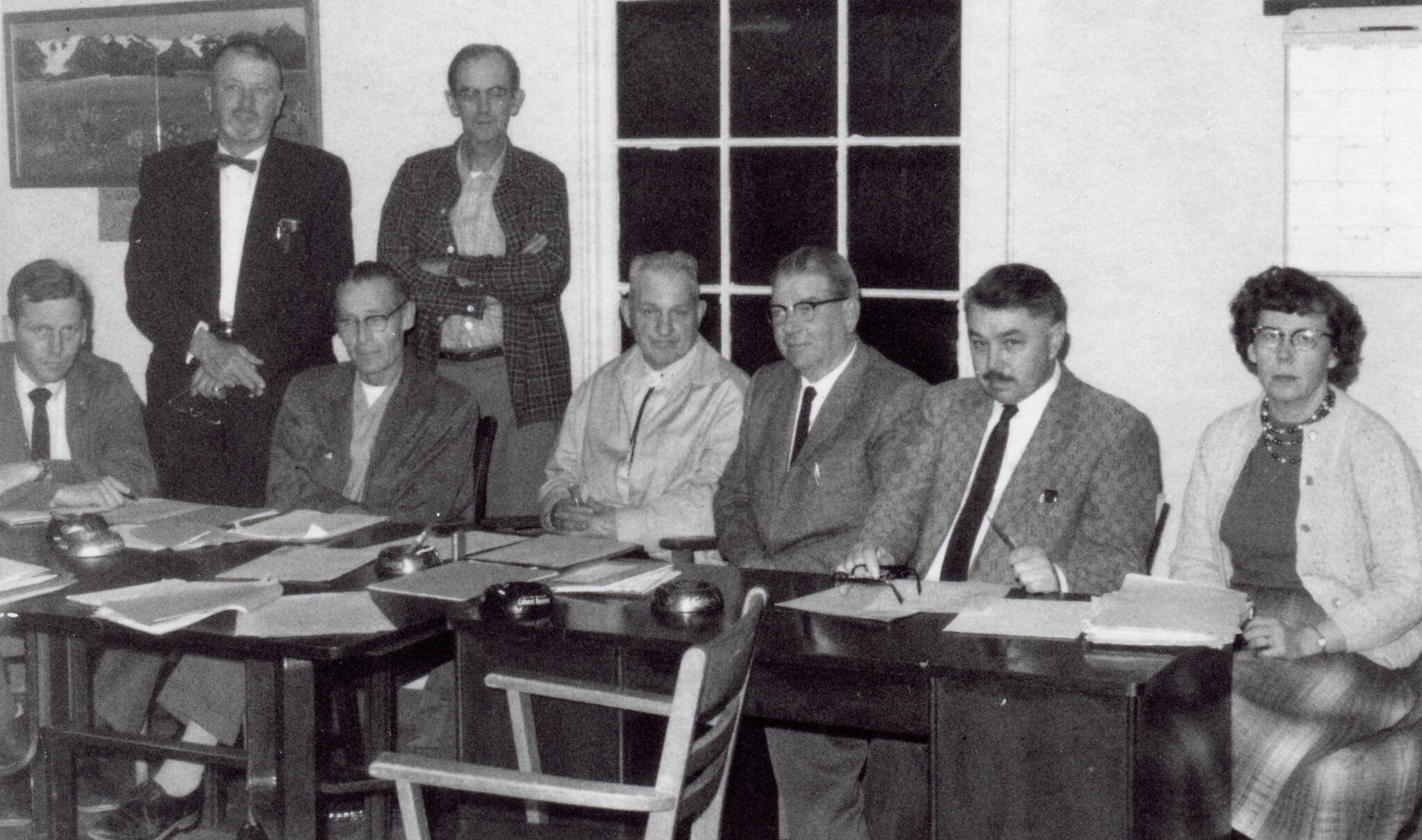John Fenger (far left) served on Homer’s first city council, formed after Homer incorporated in 1964. (Photo courtesy of the Fenger Family Collection)