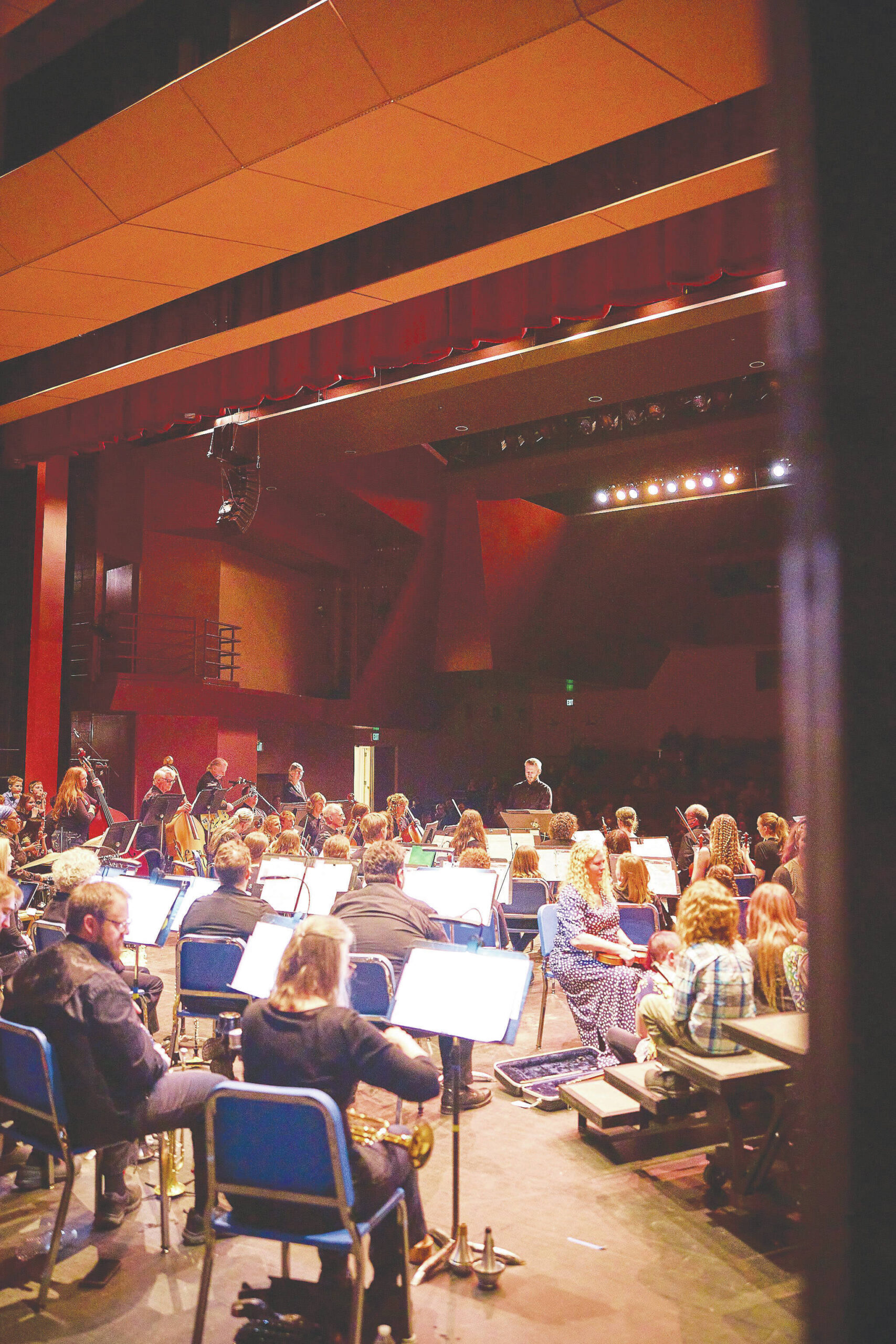 Community Link Up Concert at Homer High School Theater with elementary students and Kenai Peninsula Orchestra on Saturday. (Photo by Christopher Kincaid/courtesy)