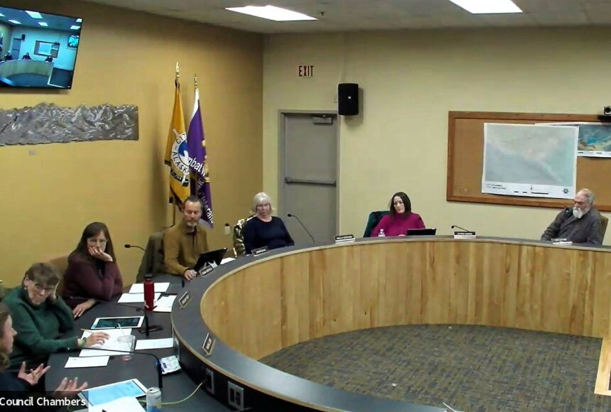 <p>Screenshot</p>
                                <p>The Homer City Council discusses overriding the mayor’s vetoes during their regular meeting on March 13 in the Cowles Council Chambers at City Hall in Homer.</p>