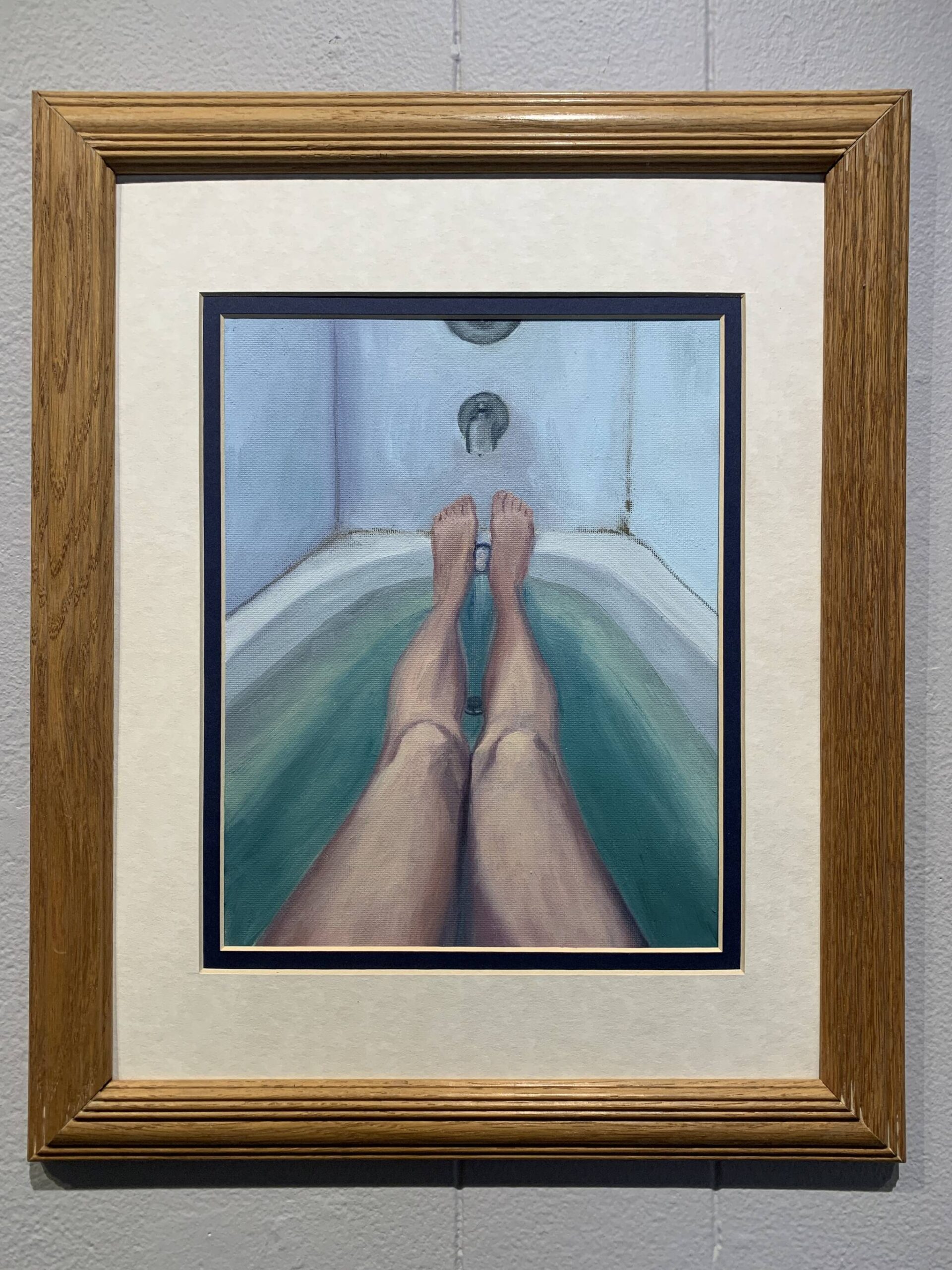 “Self Care,” a painting by Jenna Gerrety, is on display March 16 at Homer Council on the Arts through March as part of the “Bodily Autonomy” exhibit co-sponsored by Kachemak Bay Family Planning Clinic. (Photo by Christina Whiting/Homer News)