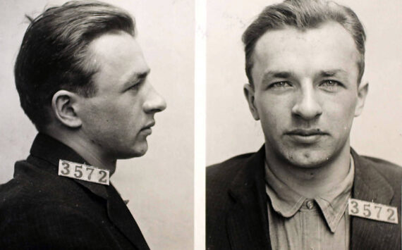Photo courtesy of the University of Alaska Fairbanks archives
After Pres. Woodrow Wilson commuted his death sentence to life in prison, William Dempsey (inmate #3572) was delivered from Alaska to the federal penitentiary on McNeil Island, Wash. These were his intake photos.