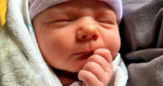 Covy Owen was born on March 23, 2023 to parents Christopher Owen and Joanna Owen of Homer, Alaska.