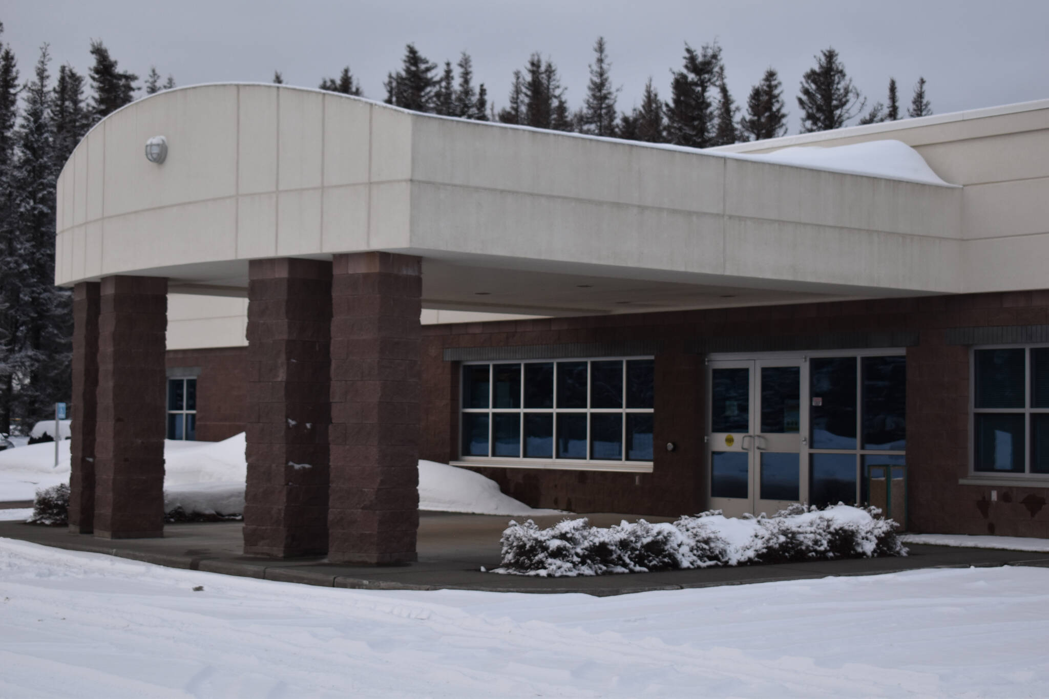 The Kenai Public Health Center is seen on Monday, Feb. 6, 2023, in Kenai, Alaska. (Jake Dye/Peninsula Clarion)