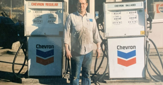 Photo provided by Robert Tarnowske
Former owner, J.J. Carroll, pictured in the 1980s, when Sunny’s Service was a Chevron gas station.
