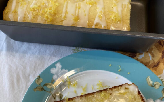 Lemon juice and powder sugar make the sweet topping for this luscious lemon cake. (Photo by Tressa Dale/Peninsula Clarion)